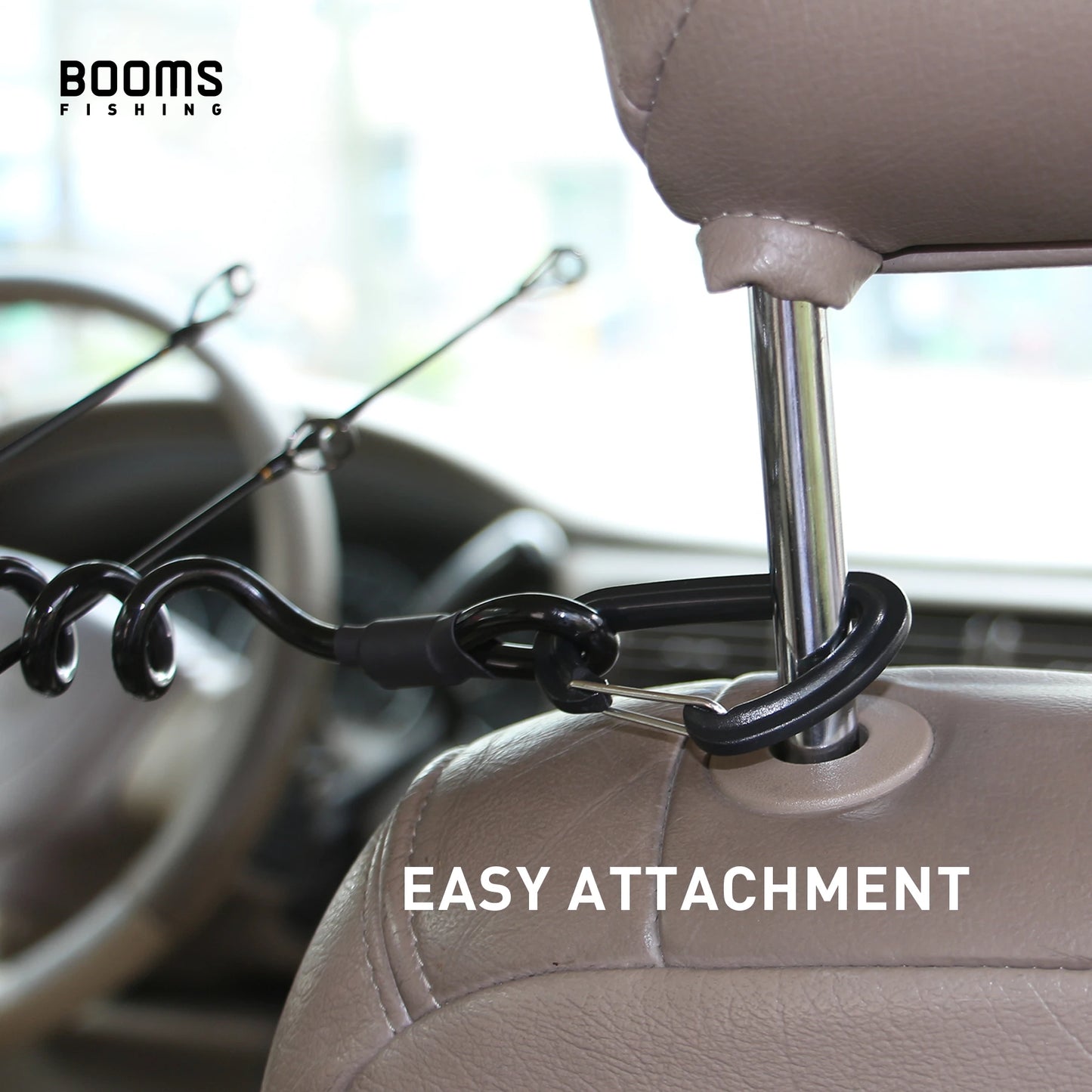 Hook & Catch
Fishing rod holder for vehicle, spiral cord