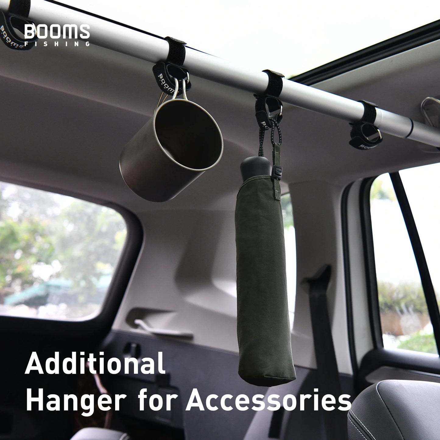 Hook & Catch Fishing Rod Holder 10 Pcs Durable Vehicle Fishing Rod Strap, Fishing Rod Rack, Portable Fishing Strap