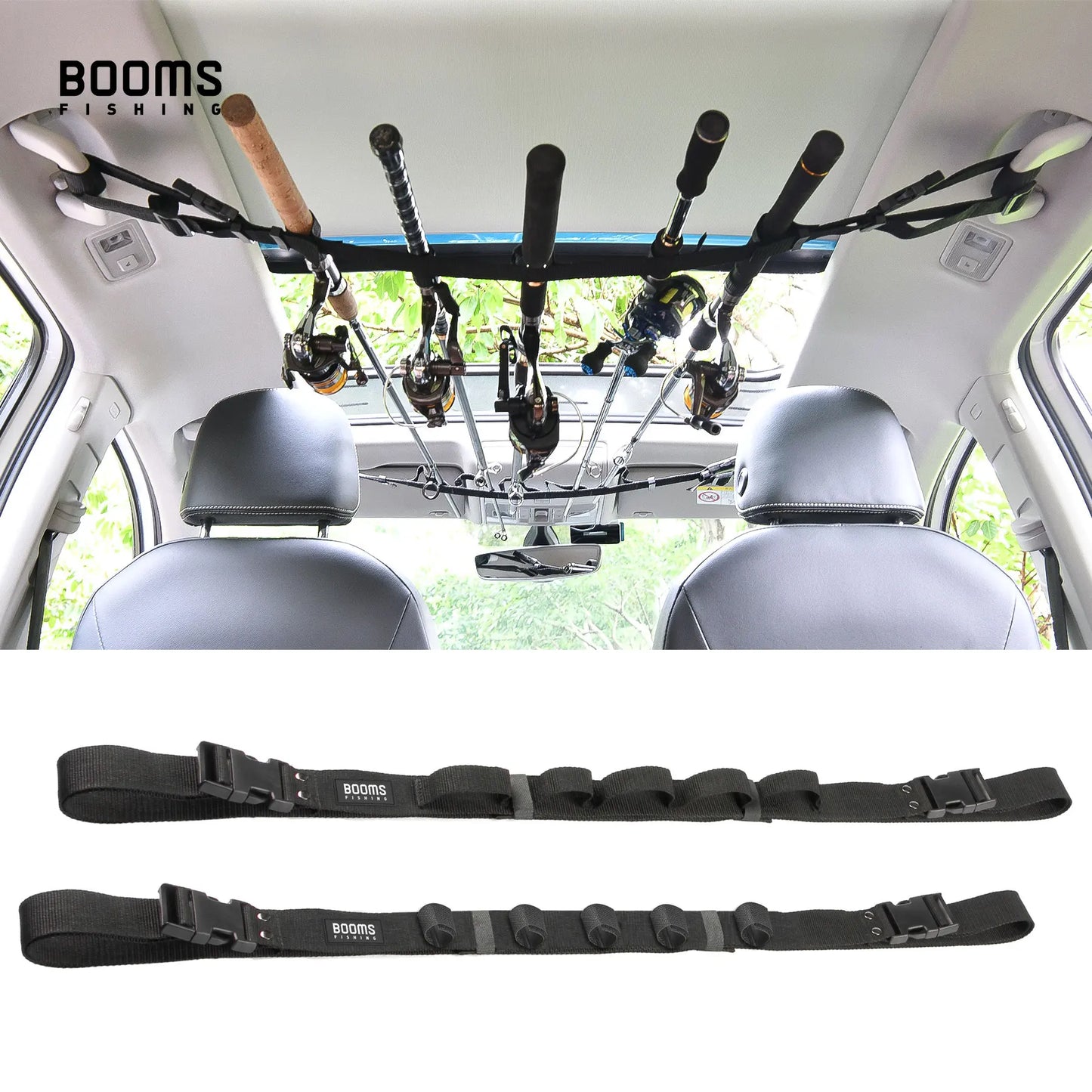 Hook & Catch Fishing rod holder belt with tie suspenders